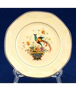 Salem Antique Ivory Bird &amp; Basket Bread Plate Flowers - £5.13 GBP