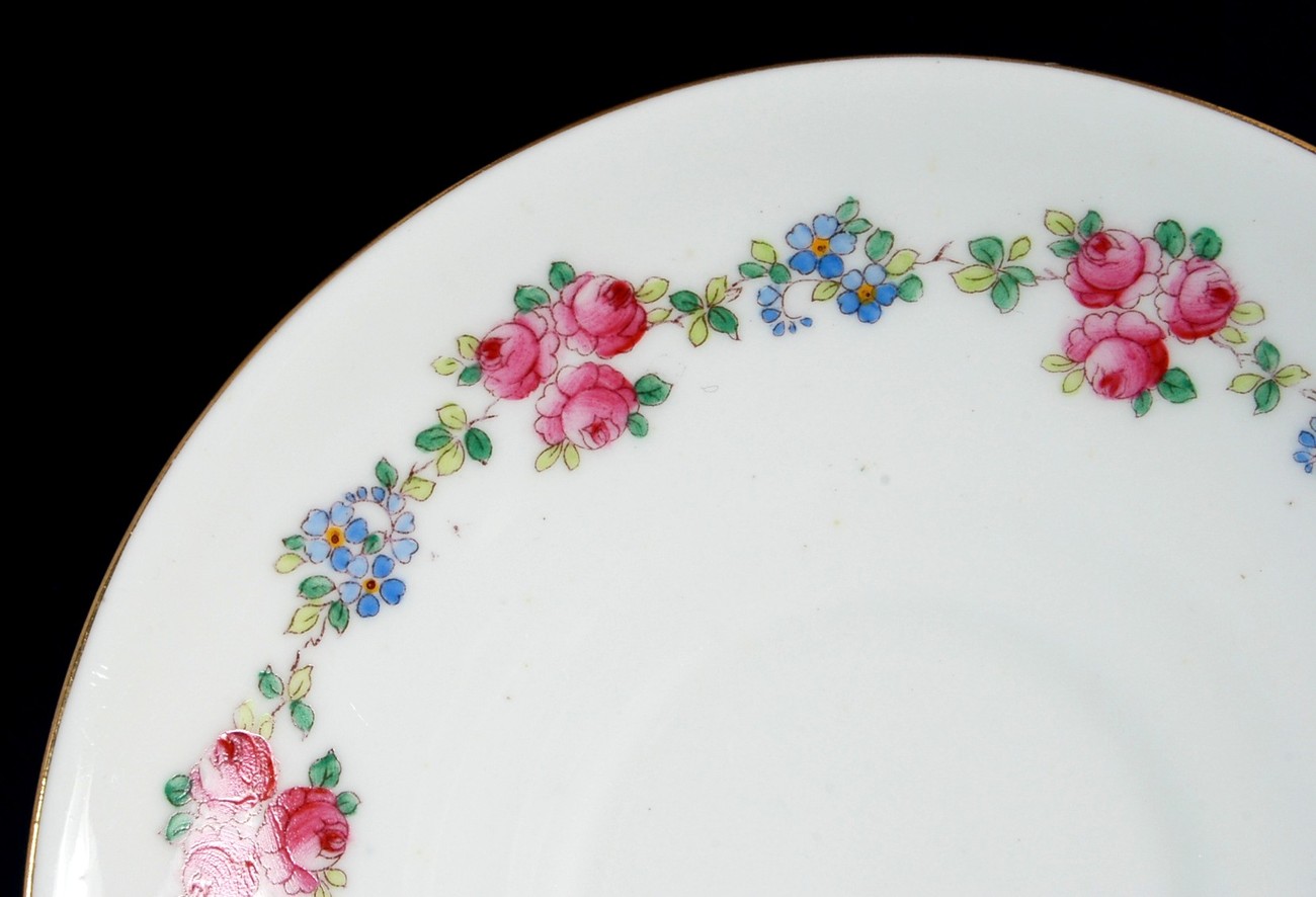 Birks Rawlins & Co China Saucer 1804A Hand Painted Stoke on Trent Item image 2