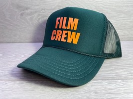 New Film Crew Dark Green Orange Hat 5 Panel High Crown Trucker Snapback Saint - £16.41 GBP