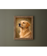 Labrador Retriever Wall Art Printable | Dog Portrait Painting | Digital Download - $3.00