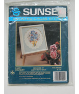 Pansy Bouquet Sunset Counted Cross Stitch Kit New - $245.08 MXN