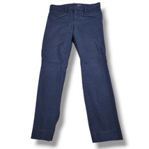 GAP Pants Size 2 R W28&quot;xL26&quot; Gap Skinny Ankle Pindot White Pants Casual  - £23.25 GBP