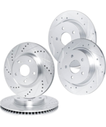 R1 Concepts eLINE Series Front Rear Drilled and Slotted Brake Rotors Com... - $270.00 CAD