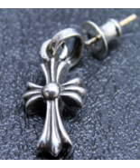 Chrome Earrings Hearts Cross CH Dutch Designer Kith Von mm6 Sterling Sil... - $26.90+