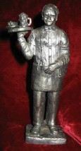 1984 Michael Ricker Pewter Butler Waiter Server Signed 6.25 in Tall - $88.88