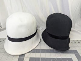 Gymboree Dressed Up Girls Hat Black White Lot Size M - £19.25 GBP