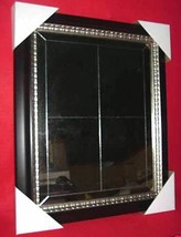 New Antique Window Pane Mirror Black Pewter Frame 29x35  - $85.00