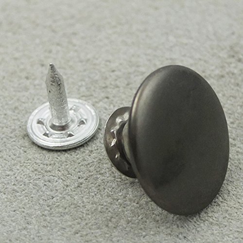Bluemoona 100 Set - Jean Tack 17mm 5/8" Look Inside Fine Snap Button Stud Rivet