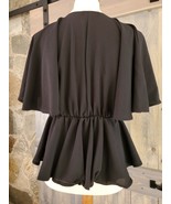 Pretty Little Thing Black Ruffle Halter Top Size 0 Shirt  - $34.40 CAD