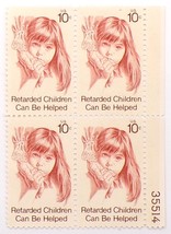 United States Stamps Block of 4  US #154 1974 Retarded Children Can Be Helped - $2.99
