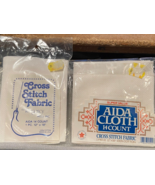 2 Packs Aida Cloth 14 Count Cross Stitch Fabric White *NEW* ppp1 - $228.24 MXN