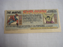 1978 Ad CBS TV Shows Amazing Spider-Man and The Incredible Hulk - £6.36 GBP