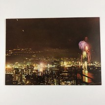 Vintage Fireworks at Night in Hong Kong China postcard by Wing Tia Cheung Print - £5.19 GBP