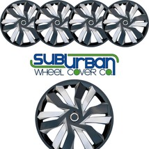 2015-2017 Honda Fit Style # PRT-1060-15IB-S 15&quot; 2 Tone Hubcaps NEW SET/4 - £50.57 GBP