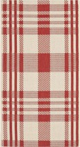 Safavieh Courtyard Collection 2&#39; X 3&#39;7&quot; Red/Bone Cy6201 Plaid Indoor/, Rug. - £29.75 GBP