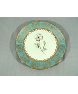 Decorative Plate KS Nejdek Malirna Floral center iridescent gold tone bo... - £32.19 GBP
