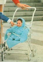 Vintage knitting pattern for Dolls layette. 14 inch doll. Womans weekly mag. PDF - £1.71 GBP