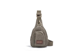 EuroSport Olive Messenger Sling Canvas Shoulder Bag Rucksack Travel Spor... - $32.66