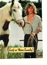 Leif Garrett teen magazine pinup clipping Peter Lundy with a horse Teen Beat - $3.50