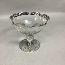 Silver City Glass Compote Bowl Jelly Jam Candy Pedestal - €12,85 EUR