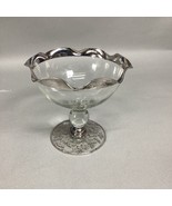 Silver City Glass Compote Bowl Jelly Jam Candy Pedestal - $273.13 MXN