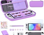 Younik Switch Oled Accessories Bundle, 15 In 1 Purple Switch Oled, Con. - $32.98