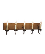 Five Arm Vanity Light in Pearwood - £252.97 GBP