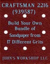 Build Your Own Bundle CRAFTSMAN 2216 1/4 Sheet No-Slip Sandpaper 17 Grits - $0.99