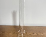 Clear Glass Chimney For Cottage Oil Lamp 10.25” High 2” Base Fitter And ... - $12.73