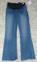 Maternity Jeans Motherhood Mid Belly Blue Bootcut Denim $60 NEW-Size S - £16.83 GBP