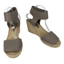 Vince Sophie Espadrille Sandals 10 Taupe 3.5&quot; Wedge Heels - $59.99