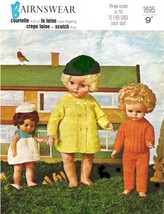 Vintage knitting pattern for Dolls clothes 12 - 20&quot; dolls. Bairnswear 1695. PDF - £1.61 GBP