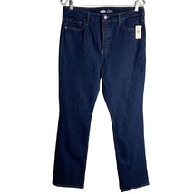 Old Navy Kicker Boot Cut High Rise Jeans 8 Dark Wash Button Fly Slim Poc... - $32.42