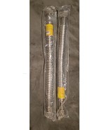 2-PC 1&quot; FIP X 18” Corrugated Stainless Water Heater Supply Connector Hos... - $23.36