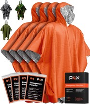 Prepared4X Emergency Poncho And Mylar Blanket Liner - Waterproof, Wind-R... - $31.97