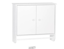 Medford Medicine Wall Cabinet Double Doors White - £48.29 GBP