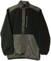 Original Use Mens Black Green Lightweight Fleece Pullover Jacket Size XS... - $12.74