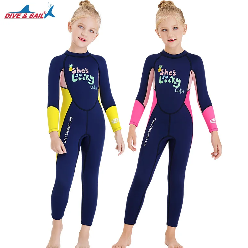 Sporting Wetsuit Kids 2.5mm Neoprene Suit Diving Suit Children Full Suits Girl B - £54.95 GBP