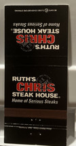 Ruth Chris Home of Serious Steaks Matchbook Cover - £4.64 GBP
