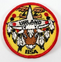 Vintage Three Rivers Urland Red Border Round Boy Scout BSA Camp Patch - £9.34 GBP