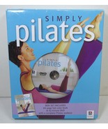 NIB MINT - Simply Pilates Box Set Workout DVD &amp; 64pg Color Bk by Hinkler... - £10.45 GBP