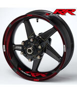 BMW S1000RR Wheel Decals – Black Red Rim Stickers Kit (36pcs) - $29.99