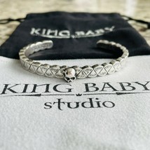 King Baby Studio Native Skull Cuff Sterling Silver Bracelet - £221.57 GBP