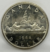 1966 Canadian $1 Voyageur Silver Dollar $1 Coin ( Free Worldwide Shipping) - £18.06 GBP