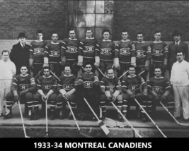 MONTREAL CANADIENS 1933-34 8X10 TEAM PHOTO HOCKEY PICTURE NHL - £3.88 GBP