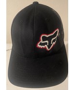 Fox Head Snapback Back Trucker Hat Black OSFA Embroidered Logo - €13,73 EUR