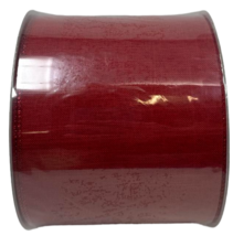 Members Mark 5&quot; X 50 Yards Wired Edge Christmas Holiday Ribbon Red Mega Roll - £23.66 GBP
