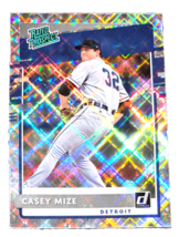An item in the Sports Mem, Cards & Fan Shop category: 2020 Panini Donruss #RP-4 Casey Mize Rated Prospect DIAMOND Detroit Tigers