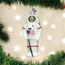 Old World Christmas Astronaut Apollo 11 Moon Landing Glass Xmas Ornament 24182 - £11.79 GBP