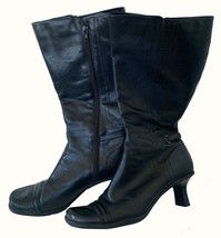 Ladies Leather Knee High Boots, 2.5&quot; Heals, Dk Brown, Size 8 1/2, P-Cros... - $49.25